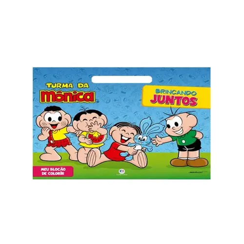 LIVRO DE COLORIR TURMA DA MONICA BRINCANDO JUNTOS