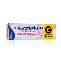 POMADA PARA ASSADURAS NISTATINA + ÓXIDO DE ZINCO 60G – PROTEÇÃO E TRATAMENTO INFANTIL