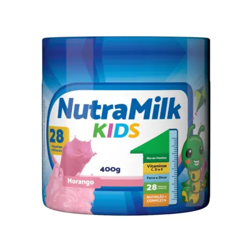 NUTRAMILK KIDS MORANGO 400 GRAMAS