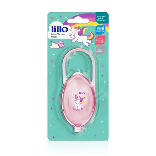 PORTA CHUPETA LILLO MAGIA ROSA