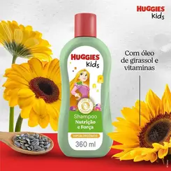 SHAMPOO HUGGIES KIDS NUTRIÇÃO E FORÇA 360ML