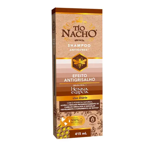 SHAMPOO TÍO NACHO ANTIQUEDA EFEITO ANTIGRISALHO 415ML