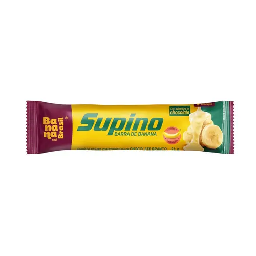 BARRA DE FRUTA SUPINO BANANA COM CHOCOLATE BRANCO 24G
