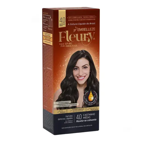 TONALIZANTE FLEURY 4,0 CASTANHO MEDIO