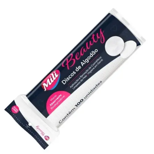 ALGODÃO DISCO  MILI BEAUTY 100UN