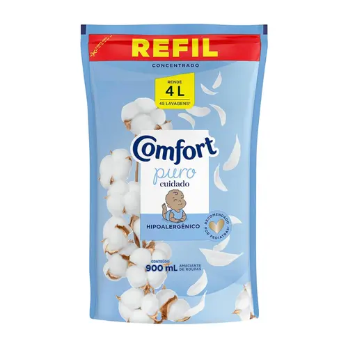 AMACIANTE CONCENTRADO COMFORT HIPOALERGENICO REFIL 900ML