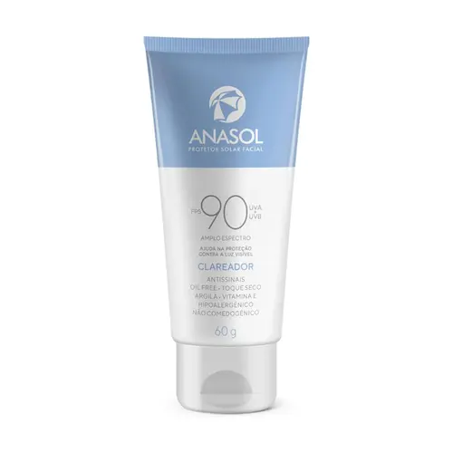 PROTETOR SOLAR FACIAL ANASOL CLAREADOR FPS90 60G
