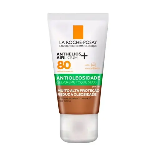 PROTETOR SOLAR FACIAL FPS80 LA ROCHE POSAY ANTHELIOS AIRLICIUM ANTIOLEOSIDADE COR 5.0 40G