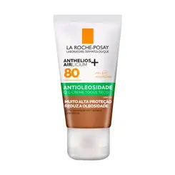 PROTETOR SOLAR FACIAL FPS80 LA ROCHE POSAY ANTHELIOS AIRLICIUM ANTIOLEOSIDADE COR 5.0 40G