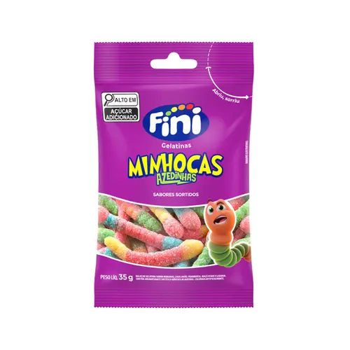 BALAS FINI MINHOCAS AZEDINHAS 35G