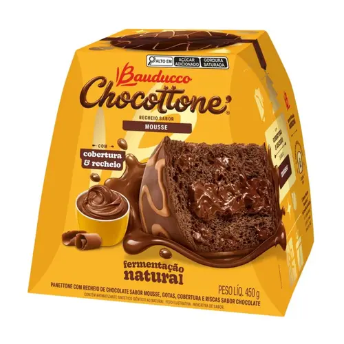 BAUDUCCO CHOCOTTONE - SABOR MOUSSE 450G