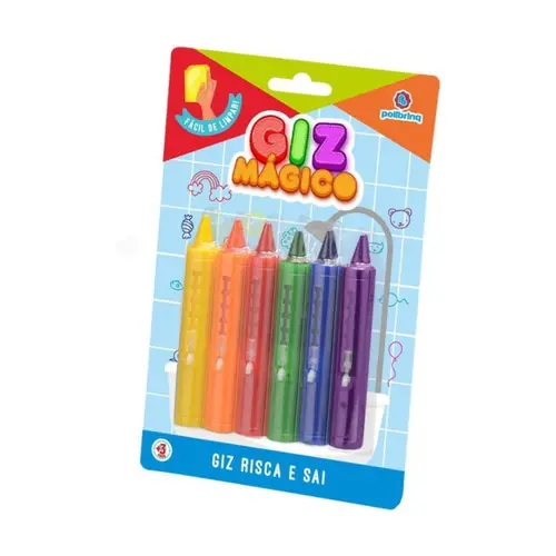 BRINQUEDO GIZ MAGICO COM 6 UNIDADES