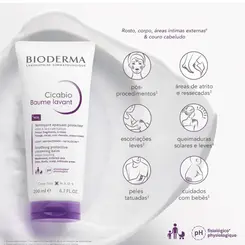 BIODERMA CICABIO BAUME LAVANT LIMPEZA ULTRA REPARADORA CALMANTE 200ML