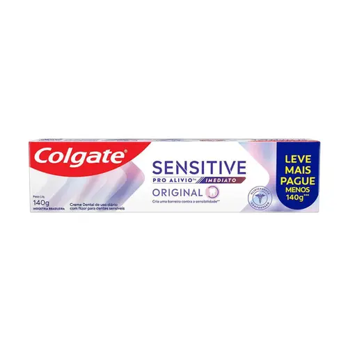PASTA DE DENTE COLGATE SENSITIVE PRO ALIVIO IMEDIATO ORIGINAL 140G