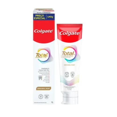 PASTA DE DENTE COLGATE TOTAL 12 CLEAN MINT 140G