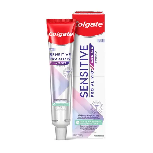 PASTA DE DENTE COLGATE SENSITIVE PRO ALIVIO IMEDIATO BRANQUEADOR 90G