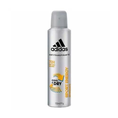 DESODORANTE AEROSSOL ADIDAS MASCULINO SPORT ENERGY C/150 ML