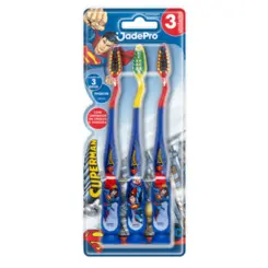 ESCOVA DE DENTES JADEPRO SUPERMAN COM VENTOSA 3UN