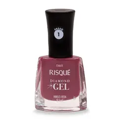 ESMALTE RISQUE DIAMOND GEL - HIBISCO ROSA 9,5ML