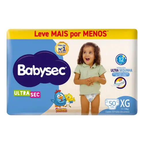 FRALDA BABYSEC ULTRASEC HIPER XG 50UN