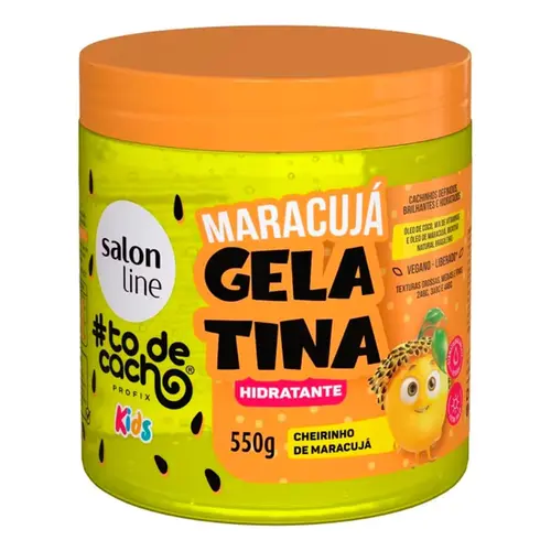 GELATINA SALON LINE TO CACHO KIDS MARACUJA 550G
