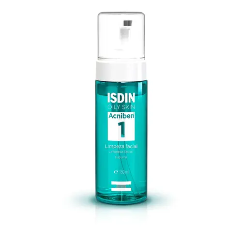 ESPUMA DE LIMPEZA FACIAL ISDIN OILY SKIN ACNIBEN 150ML
