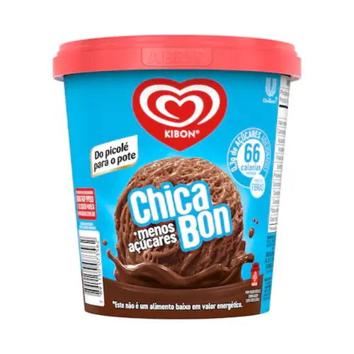 SORVETE KIBON CHICABON ZERO ACUCAR 800ML