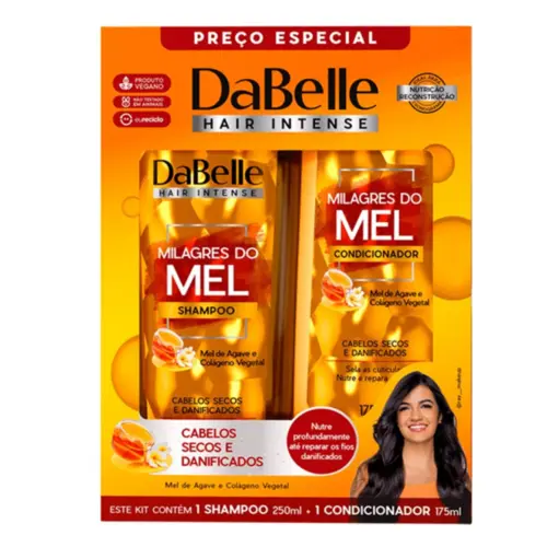 KIT DABELLE  MILAGRES DO MEL SHAMPOO 250ML+CONDICIONADOR 175ML