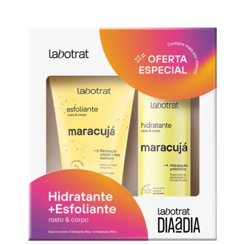KIT LABOTRAT DIA A DIA MARACUJA HIDRATANTE 190ML + ESFOLIANTE 150G