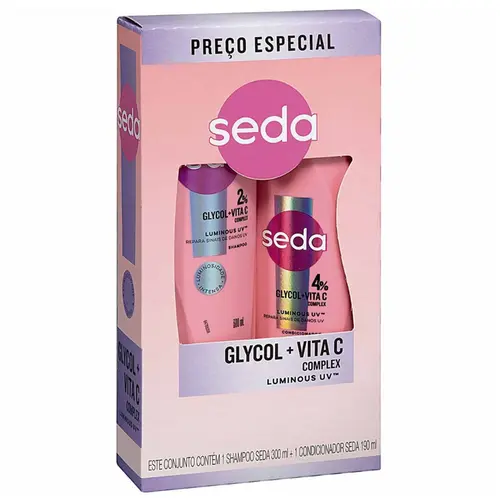 KIT SEDA  LUMINOUS UV SHAMPOO 300ML + CONDICIONADOR 190ML