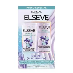 KIT ELSEVE PURE HIALURONICO SHAMPOO 375ML + CONDICIONADOR  170ML