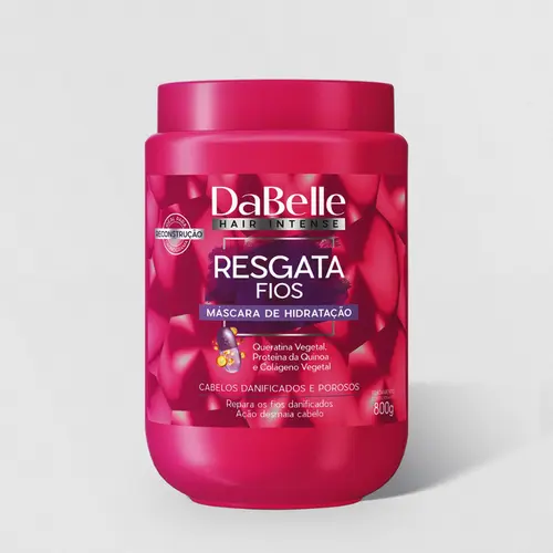 MÁSCARA DE TRATAMENTO DABELLE RESGATA FIOS 800G