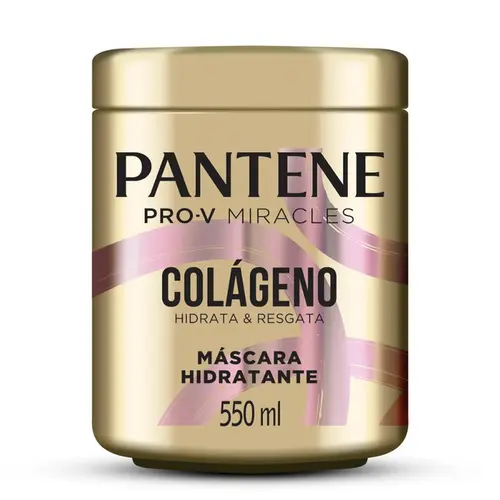 MÁSCARA CAPILAR PANTENE COLÁGENO - HIDRATA E RESGATA 550ML