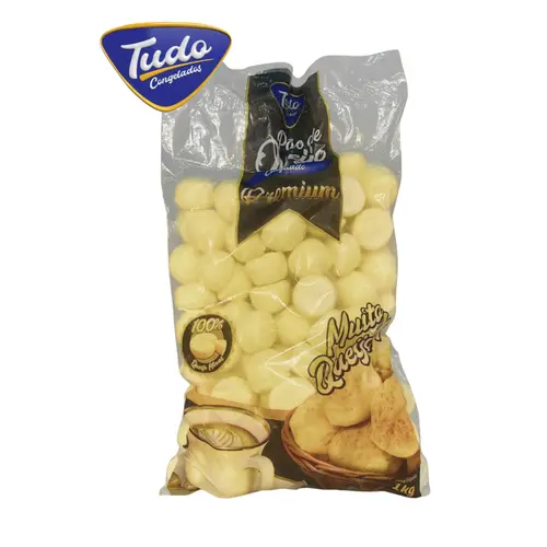 TUDO CONGELADOS PAO DE QUEIJO 1KG - UNIDADE 10G