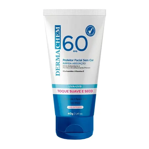 PROTETOR SOLAR FACIAL DERMACHEM FPS60 40G