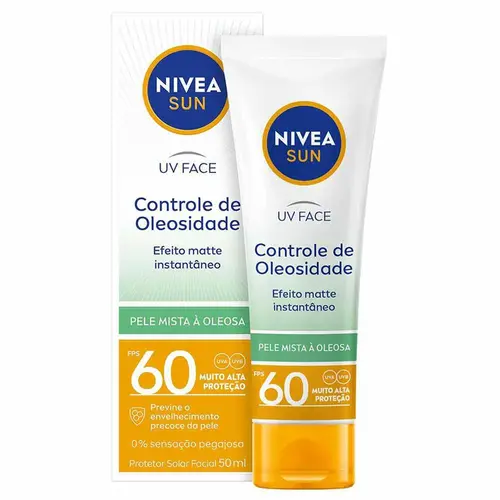 PROTETOR SOLAR FACIAL NIVEA SUN FPS60 - CONTROLE DE OLEOSIDADE 50ML