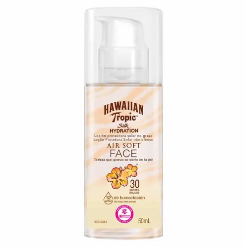 PROTETOR SOLAR FACIAL HAWAIIAN SILK HYDRATION AIR SOFT FACE FPS30 50ML
