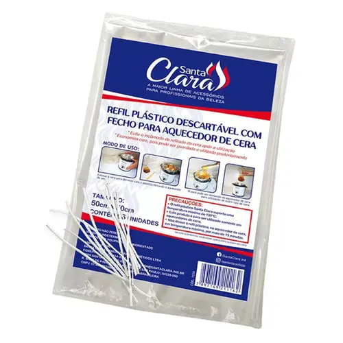REFIL PLASTICO SANTA CLARA PARA AQUECEDOR DE CERA REF 1116