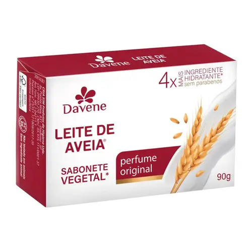 SABONETE DAVENE LEITE DE AVEIA CLASSICO 90G