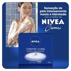 SABONETE EM BARRA NIVEA CREME CARE EFEITO HIDRATANTE 90G