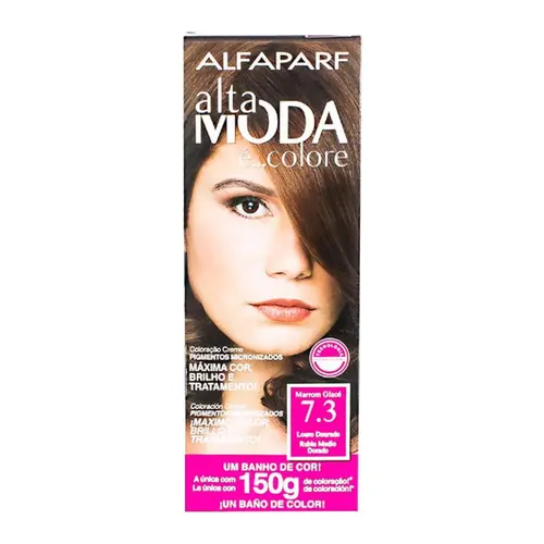 TINTURA ALFAPARF ALTA MODA 7.3 MARROM GLACE 150G