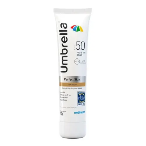 PROTETOR SOLAR FACIAL UMBRELLA PERFECT SKIN FPS50 TOM ESCURO 50G