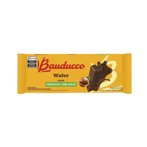WAFER BAUDUCCO CHOCOLATE COM AVELA 92G