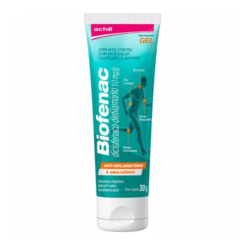 BIOFENAC 11,6MG EM GEL 30G - ALIVIA DOR E REDUZ INFLAMAÇÃO