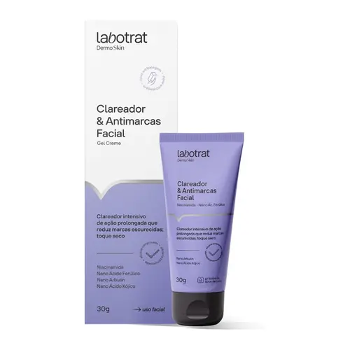 GEL CREME CLAREADOR FACIAL LABOTRAT 30G