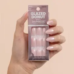 KIT UNHAS POSTIÇAS KISS NEW YORK STRAWBERRY GLAZED AUTOCOLANTE 30UN