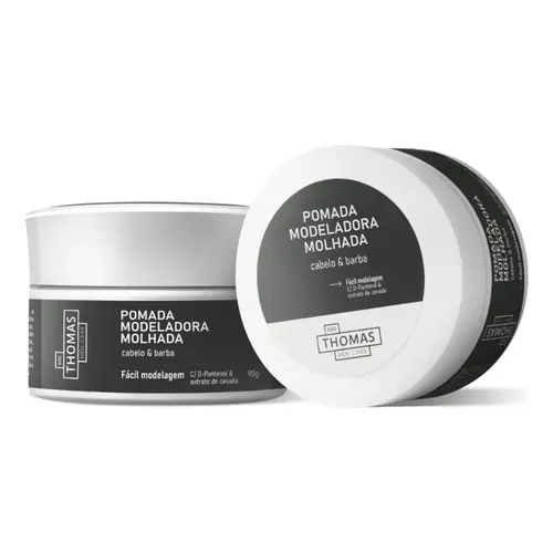 POMADA MODELADORA MOLHADA MR THOMAS - CABELO E BARBA 90G