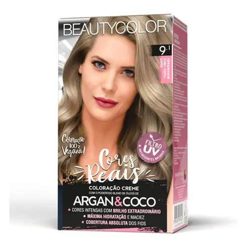 TINTURA BEAUTY COLOR 9.1 LOURO MUITO CLARO ACINZENTADO