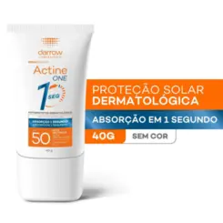 PROTETOR SOLAR FACIAL DARROW ACTINE ONE FPS50 40G