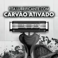 APARELHO DE BARBEAR DESCARTÁVEL GILLETTE PRESTOBARBA 3 CARBONO COM 4 UN